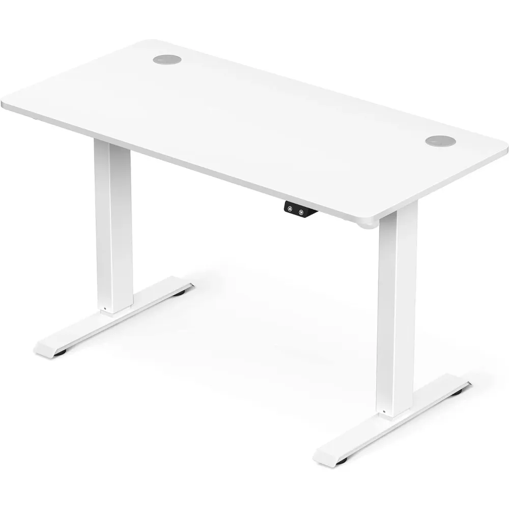 Električni radni stol, podesive visine, 120 x 60 x (73-114) cm, bijeli