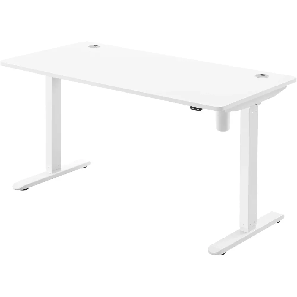 Električni stol podesive visine, 70 x 140 x (73-114) cm, bijele boje