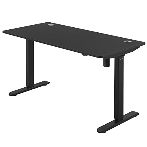Električni stol podesive visine, 70 x 140 x (73-114) cm, crni