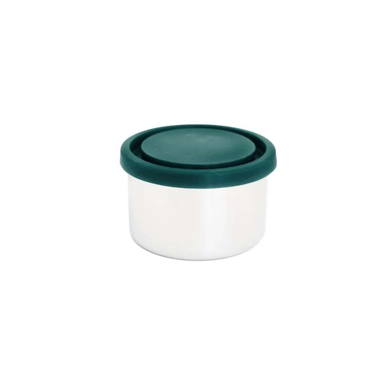 Pulito PureDipBox Snack kutija - Nehrđajući alloy - Okrugla - 250ml