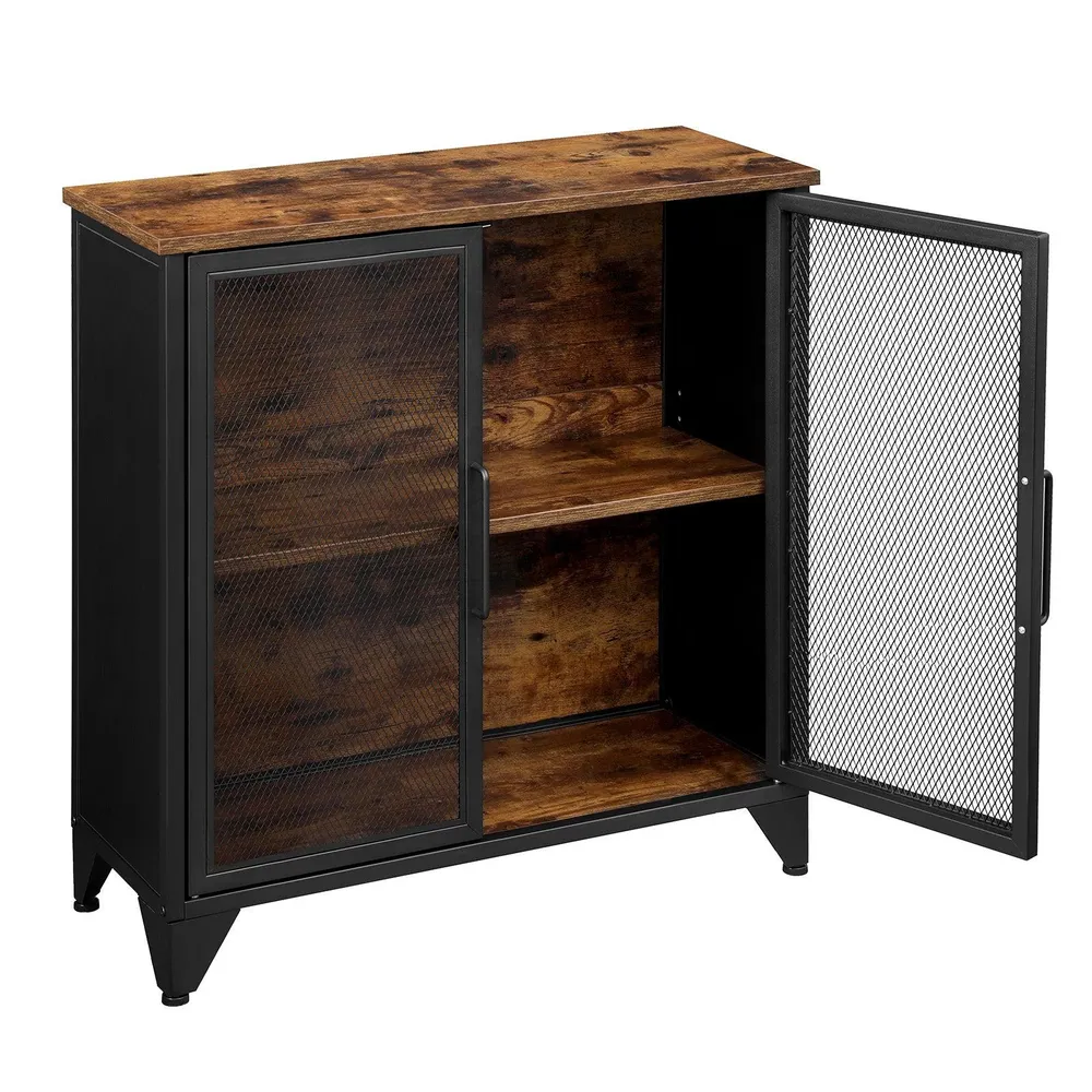 Ormar za pohranu s metalnim vratima 75 x 33 x 80 cm