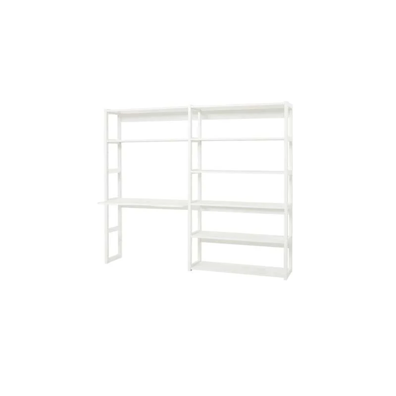 Hoppekids STOREY - Set s 8 polica i radnom pločom - 100 cm. - Bijela