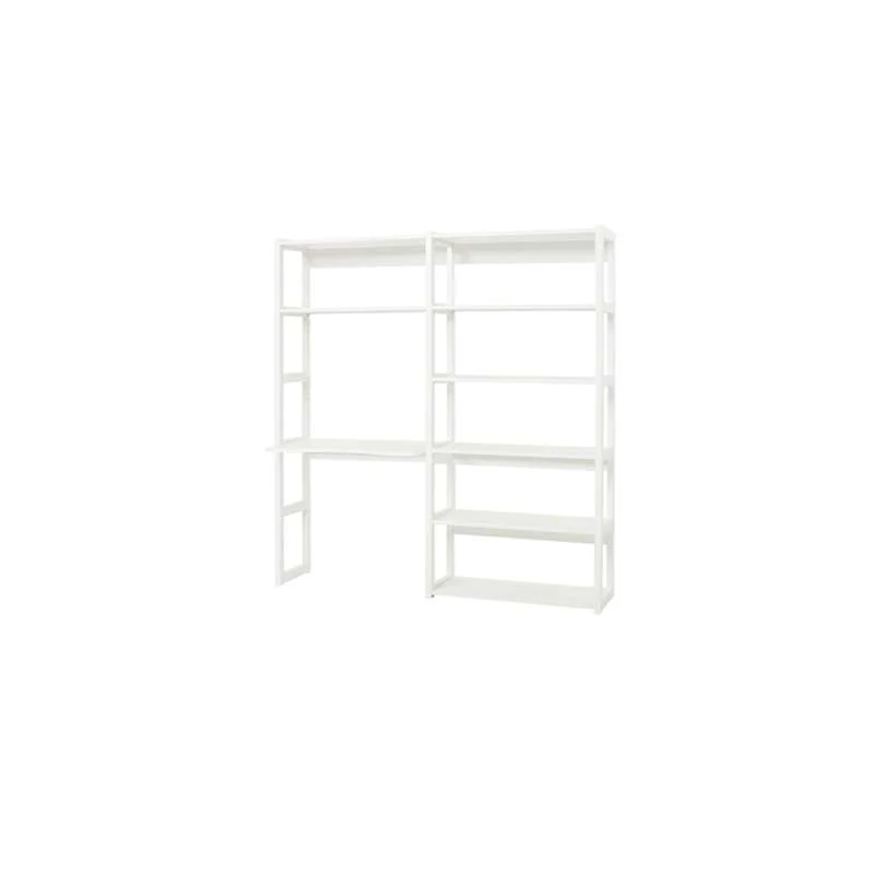 Hoppekids STOREY - Set s 8 polica i radnom pločom - 80 cm. - Bijela