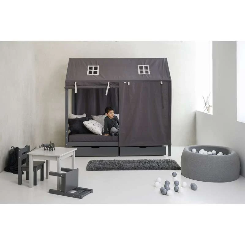 Hoppekids ECO Dream - Husseng - 90x200cm - Dimljeni biser