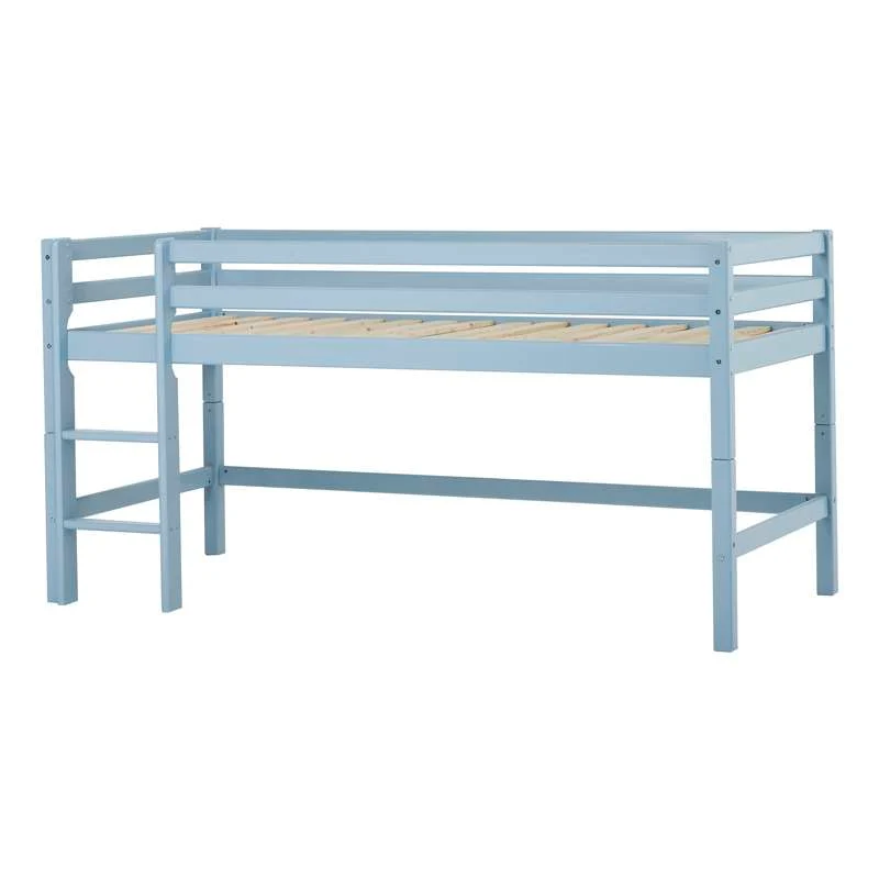 Hoppekids ECO Dream - Moja boja poluvisoki krevet - 90x200 cm. - Sanjiva plava
