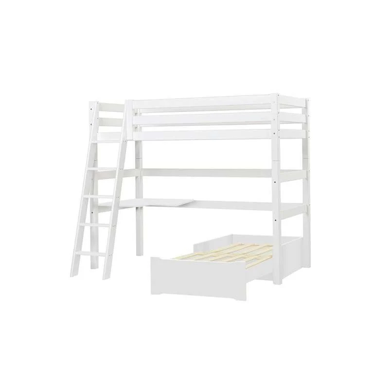 Hoppekids ECO Luxury - MEGA krevet s lounge modulom i radnom stolu - 90x200 cm. - Kosi ljestve - Fleksibilna podloga za sp...