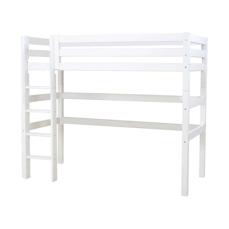 Hoppekids ECO Luxury - Visoka postelja - 90x200 cm. - Bijela