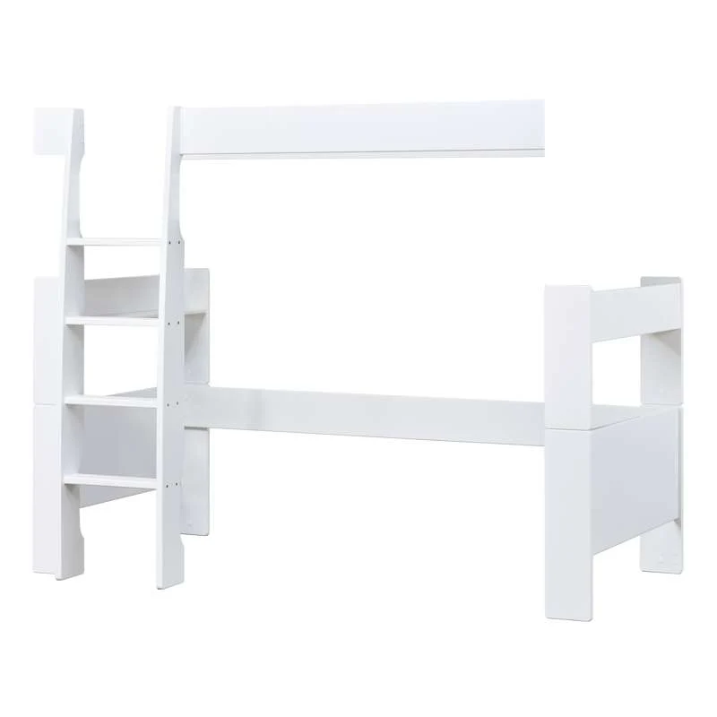 Hoppekids PURE - Visoka postelja Modul - 90x200 cm - Bijela
