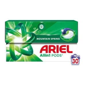 Ariel pods laundry detergent Mountain Spring 30pk