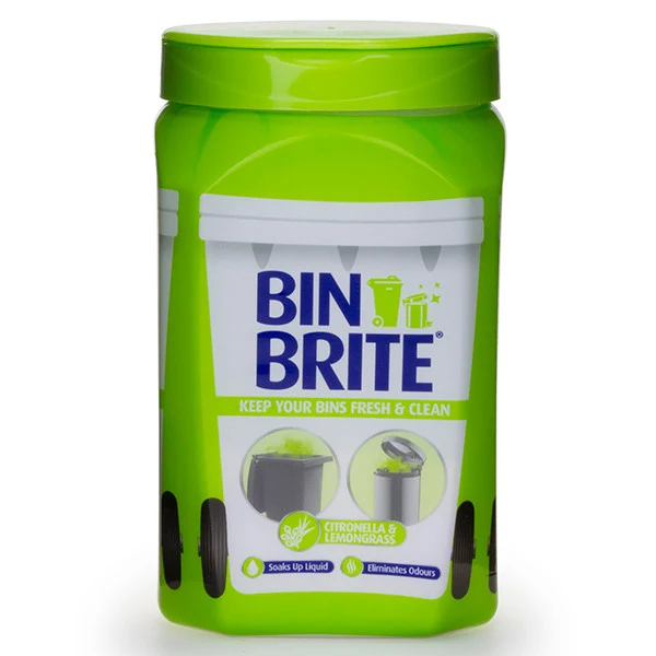 Bin Brite osvježivač za kante za smeće u prahu – Citronella i limunska trava | Protiv mirisa i upijač vlage