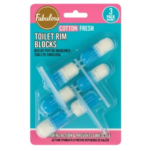Fabulosa blokovi za WC – 3 komada - Cotton Fresh - Svježi miris i zaštita od kamenca