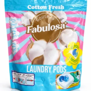 Fabulosa Laundry Pods Cotton Fresh – 42 pranja – Snažne kapsule deterdženta s mirisom svježeg pamuka