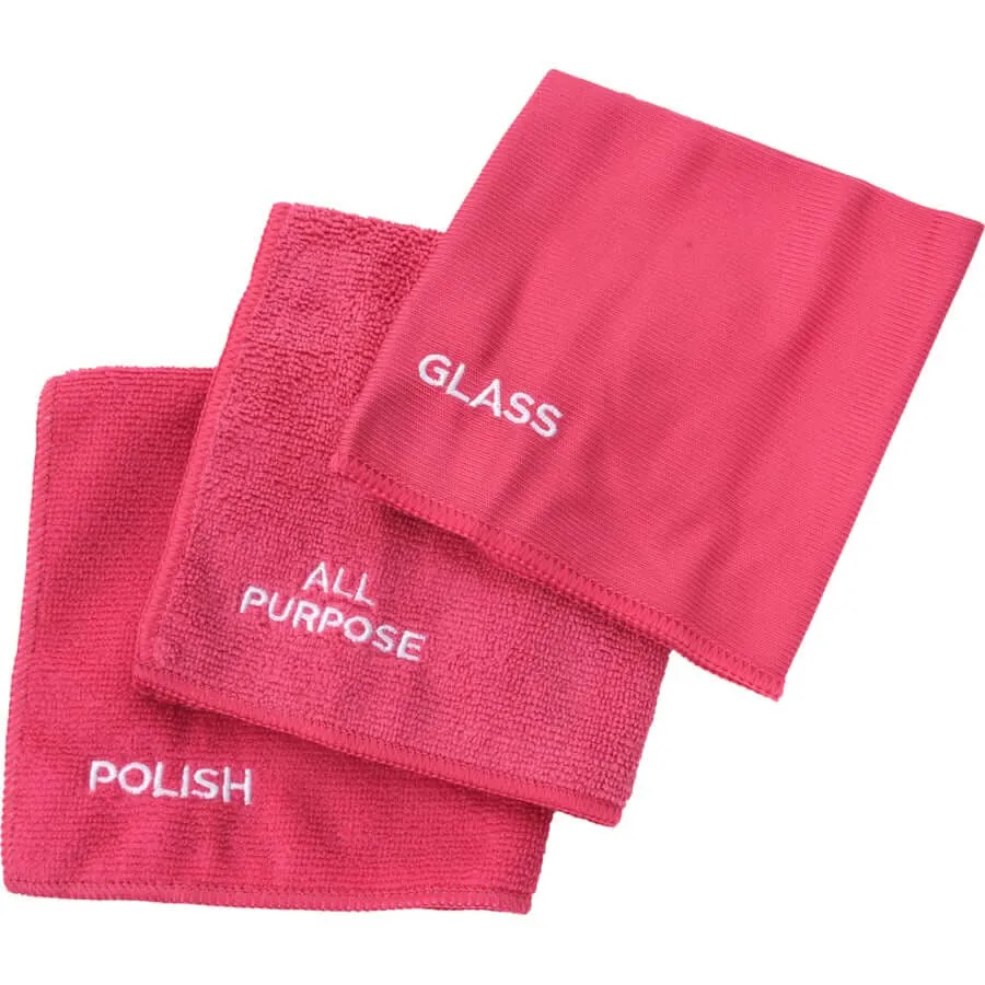 Pink Stuff mikrovlakna krpa za čišćenje ružičasta (3 komada)