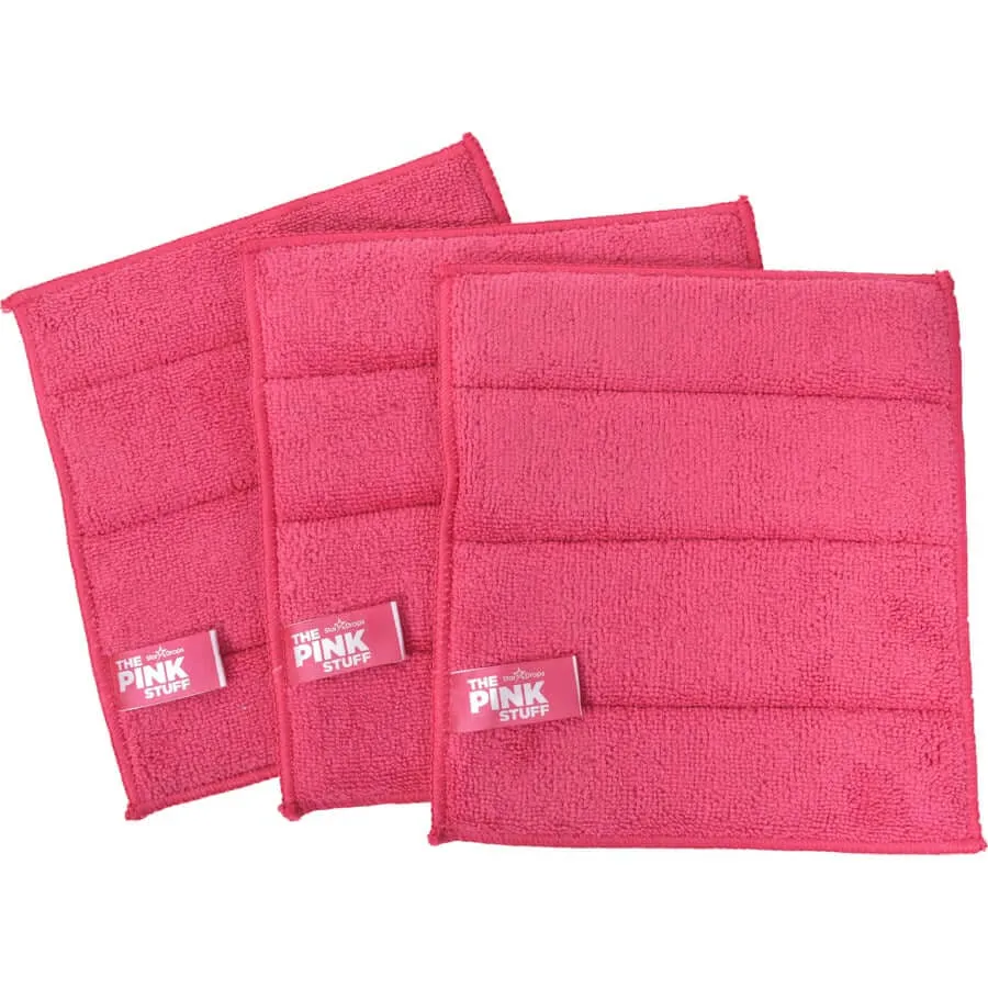 Pink Stuff mikrovlaknaste upijajuće krpice za čišćenje - 3 komada