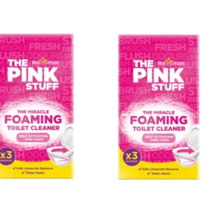 Pink Stuff | Čudesni pjenasti prašak za WC | Prašak za čišćenje WC- | 6 x 100 gram