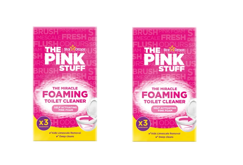 Pink Stuff | Čudesni pjenasti prašak za WC | Prašak za čišćenje WC- | 6 x 100 gram