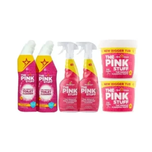 Pink Stuff Ultimativni paket - 2x sprej 750 ml - 2x sredstvo za čišćenje WC- 750 ml - 2x Miracle Paste 850 grama