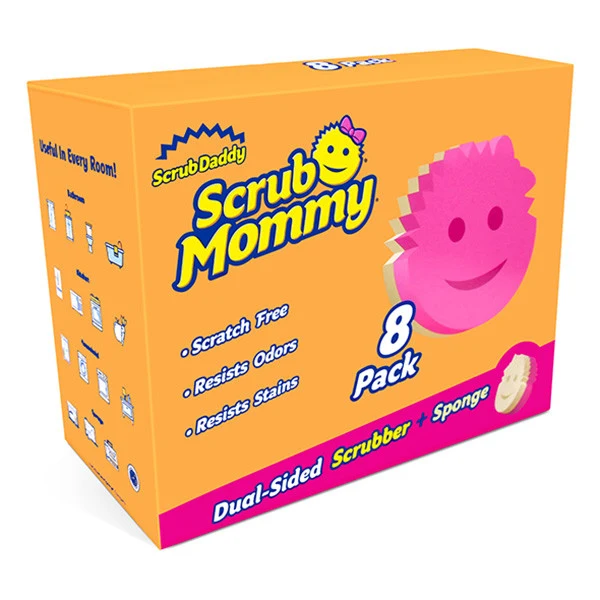 Scrub Mommy spužve ružičasta pakiranje za uštedu - 8 komada