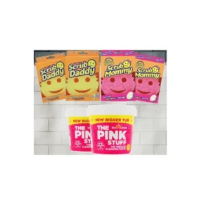 Set Scrub Daddy & Pink Stuff - Scrub Mommy, Scrub Daddy, 2x 850g pasta