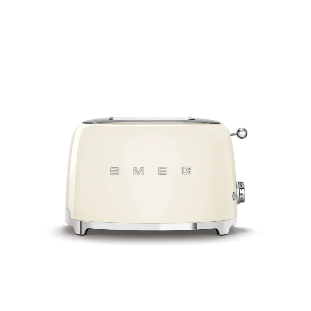 Cream 2-Slice Retro-Styel Toaster