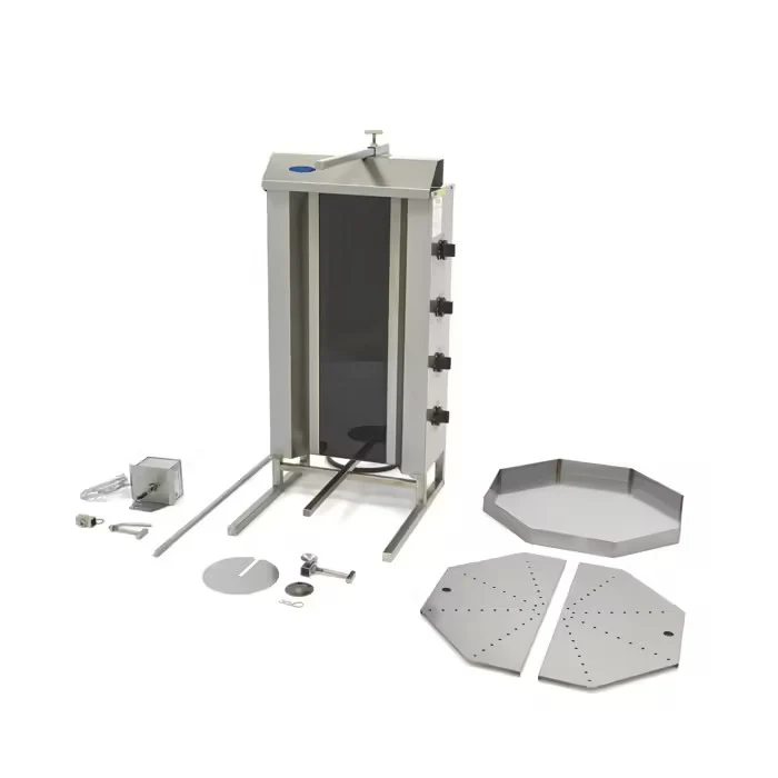 Električni žar za kebab - 4 gorilniki - 50kg mesa
