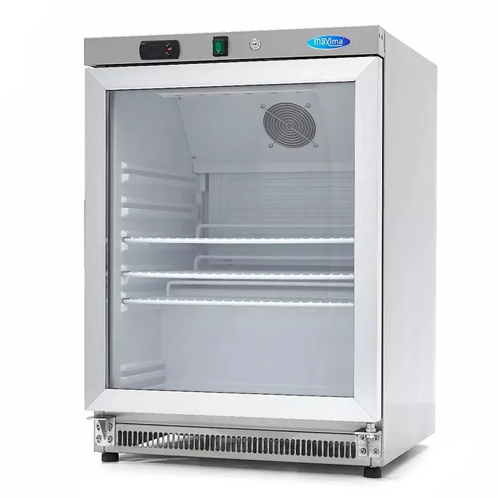 Hladilnik - 200L - inox - steklena vrata