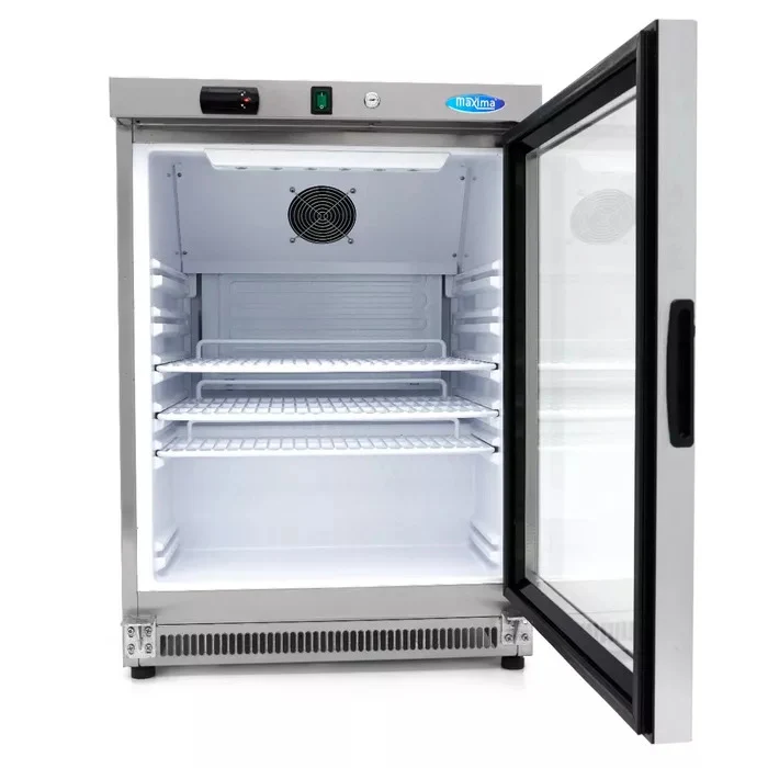 Hladilnik - 200L - inox - steklena vrata