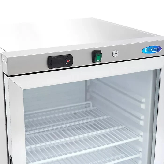 Hladilnik - 200L - inox - steklena vrata