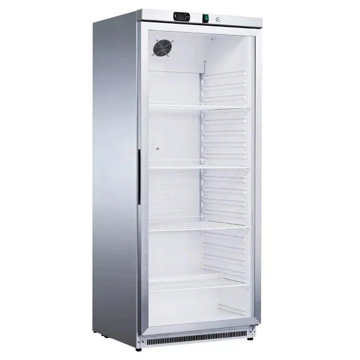 Hladilnik - 600L - inox - steklena vrata