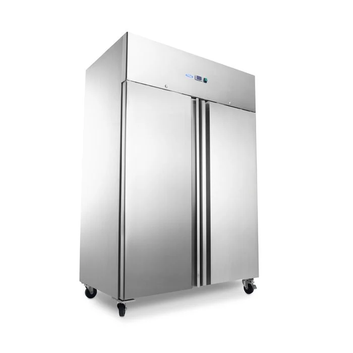 Hladilnik - 800L - 6 nastavljivih polic - inox - na kolesih
