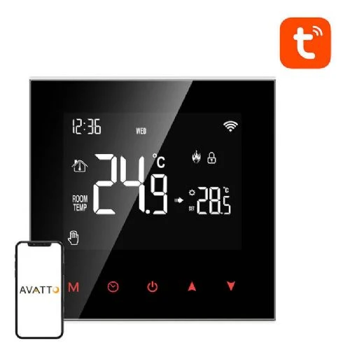 Pametni termostat za ogrevanje vode Avatto WT100 3A WiFi Tuya
