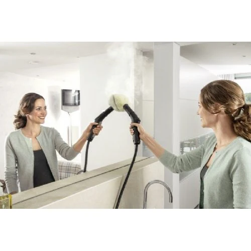 Parni čistilnik Karcher SC 5 EasyFix Iron, 2250 W, vključno s parnim likalnikom, belo-črn