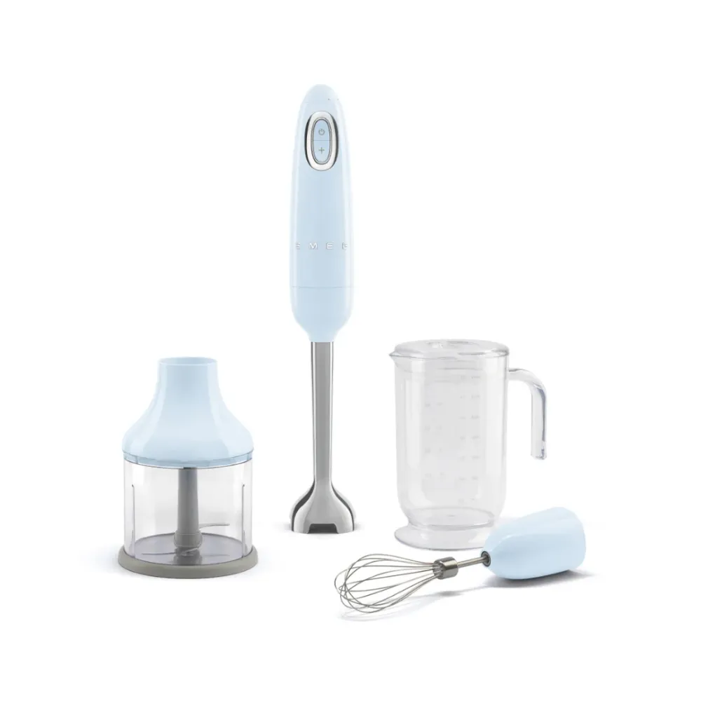 Pastel Blue Retro Hand Blender Accessories