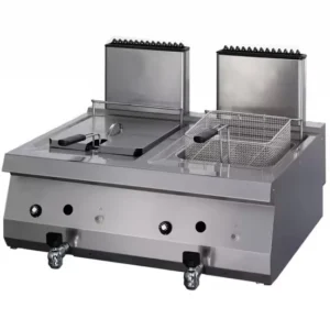 Plinska friteza z odtočno pipo - 2 x 12L