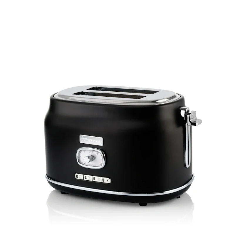 Westinghouse Retro Black 2 Slice toster