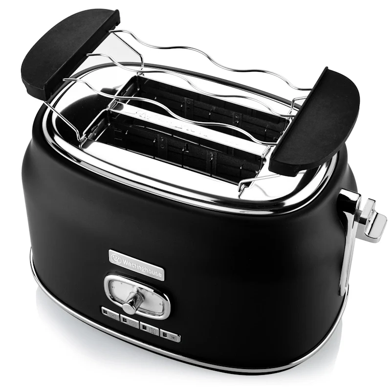 Westinghouse Retro Black 2 Slice toster