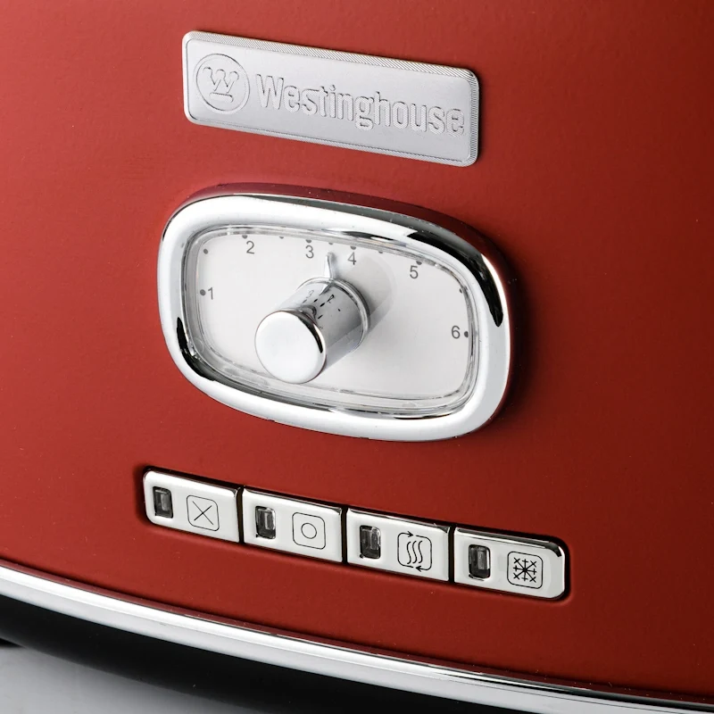 Westinghouse Retro Red 2 Slice toster