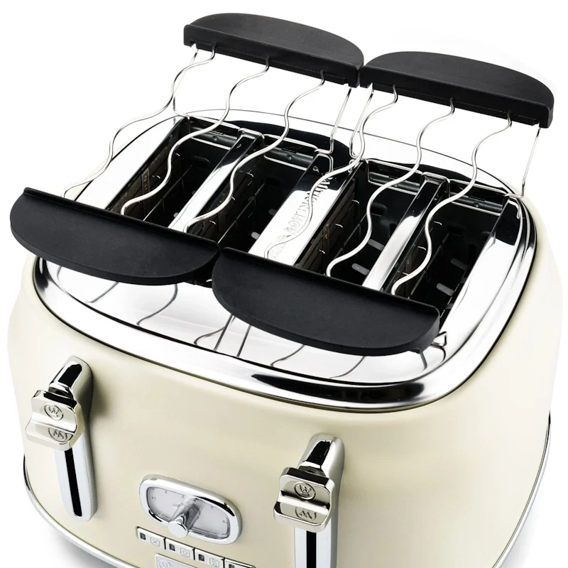 Westinghouse Retro White 4 Slice toster