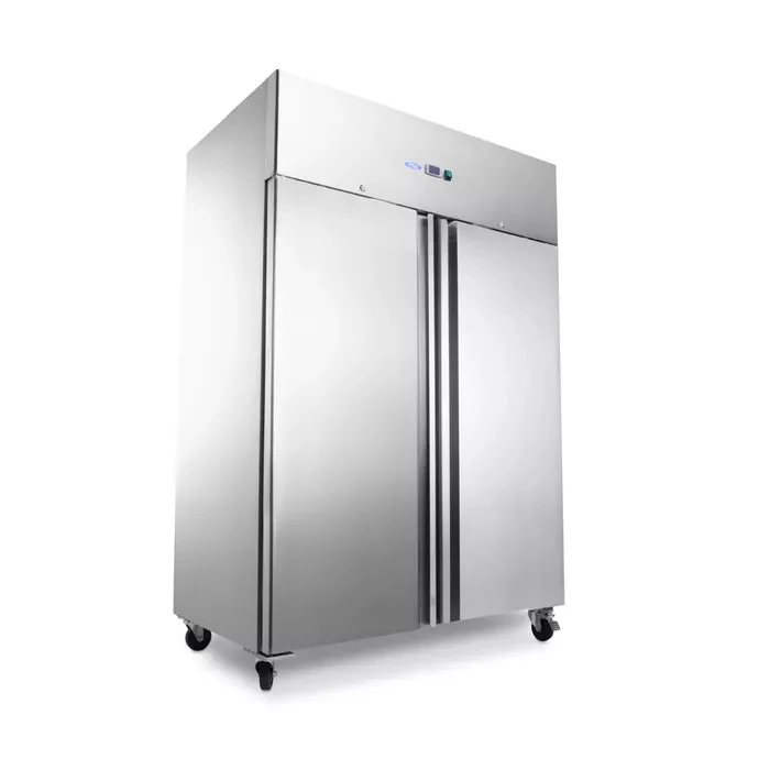 Zamrzovalnik - 1200L - 6 nastavljivih polic - inox - na kolesih