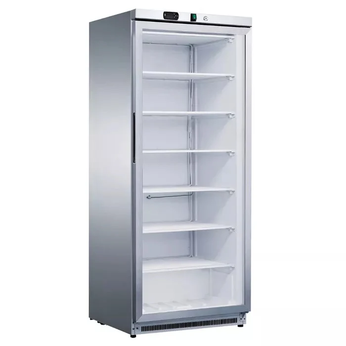 Zamrzovalnik - 600L - inox - steklena vrata