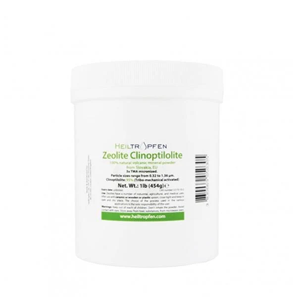 100% čisti 3x aktivirani zeolit klinoptilolit 454g