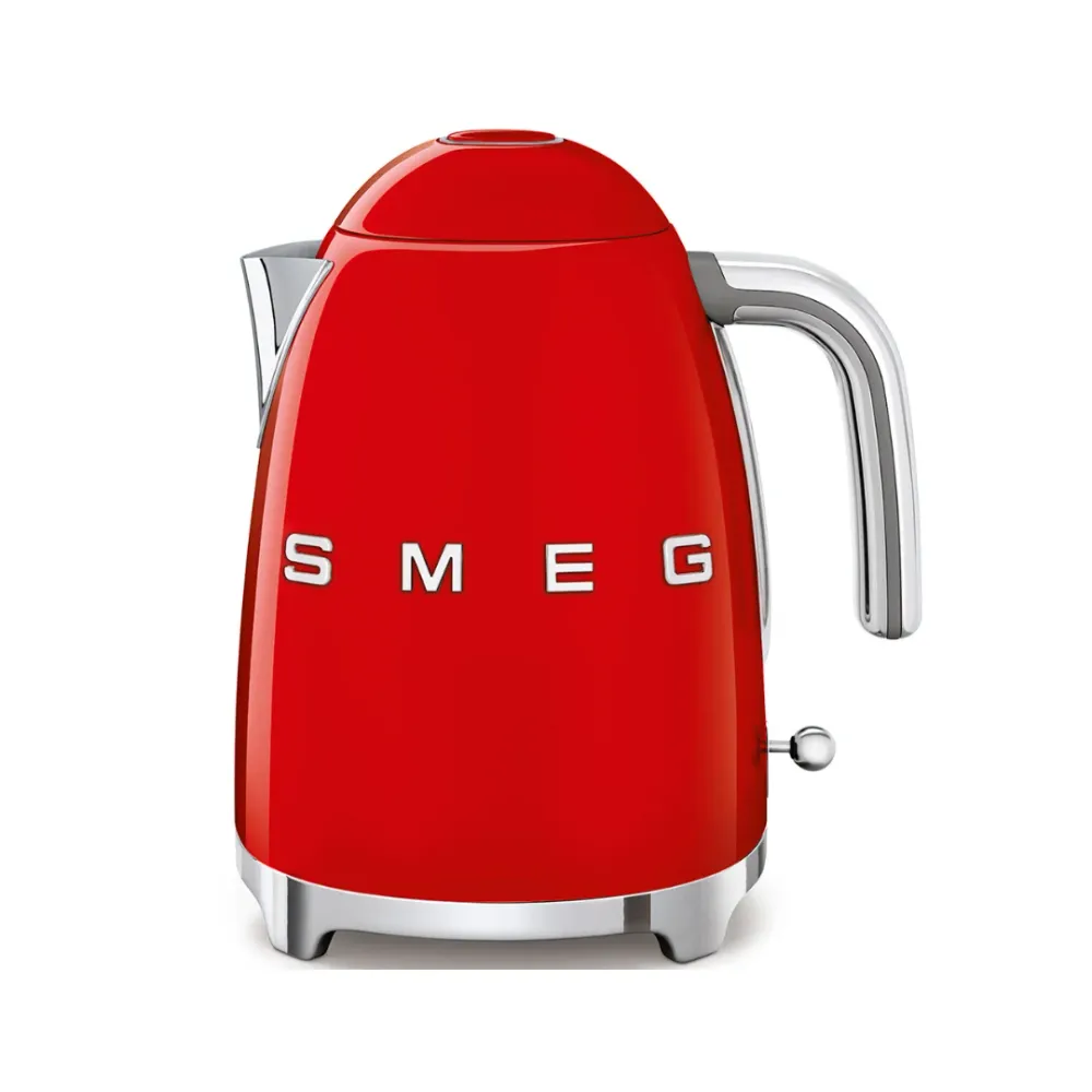 50's Retro Style Electric Kettle 3D Logo - Red