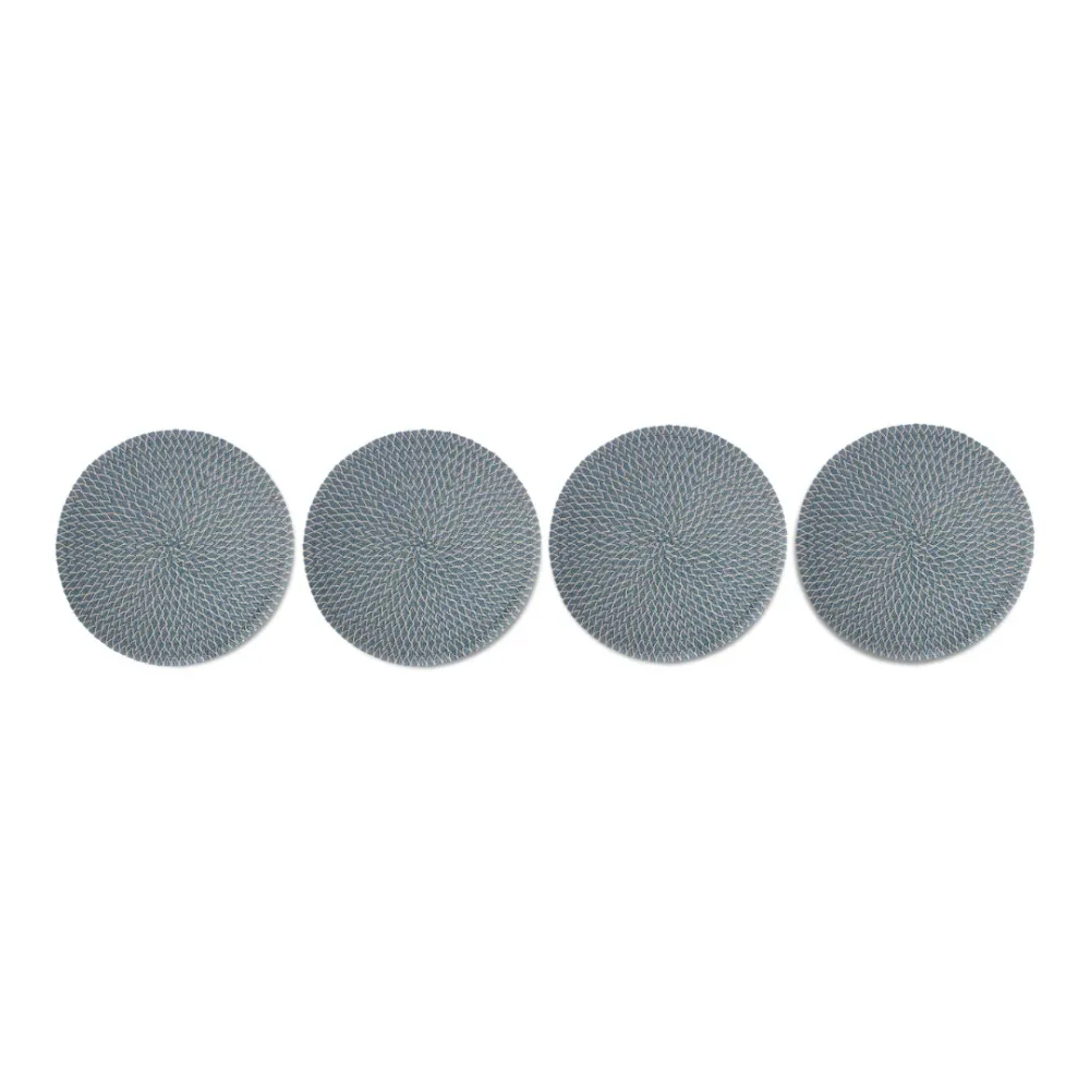 15" 6pk Round Woven Placemat - Rain Melody/Vanilla