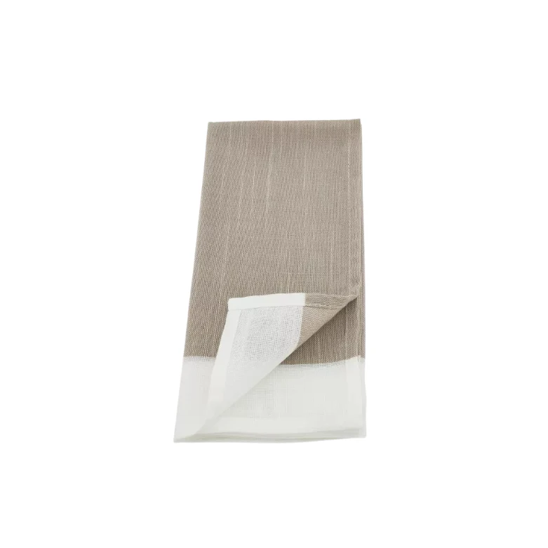 Banded Border Napkins Set 4