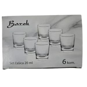 Barok Brandy Glass Set 6x20ml