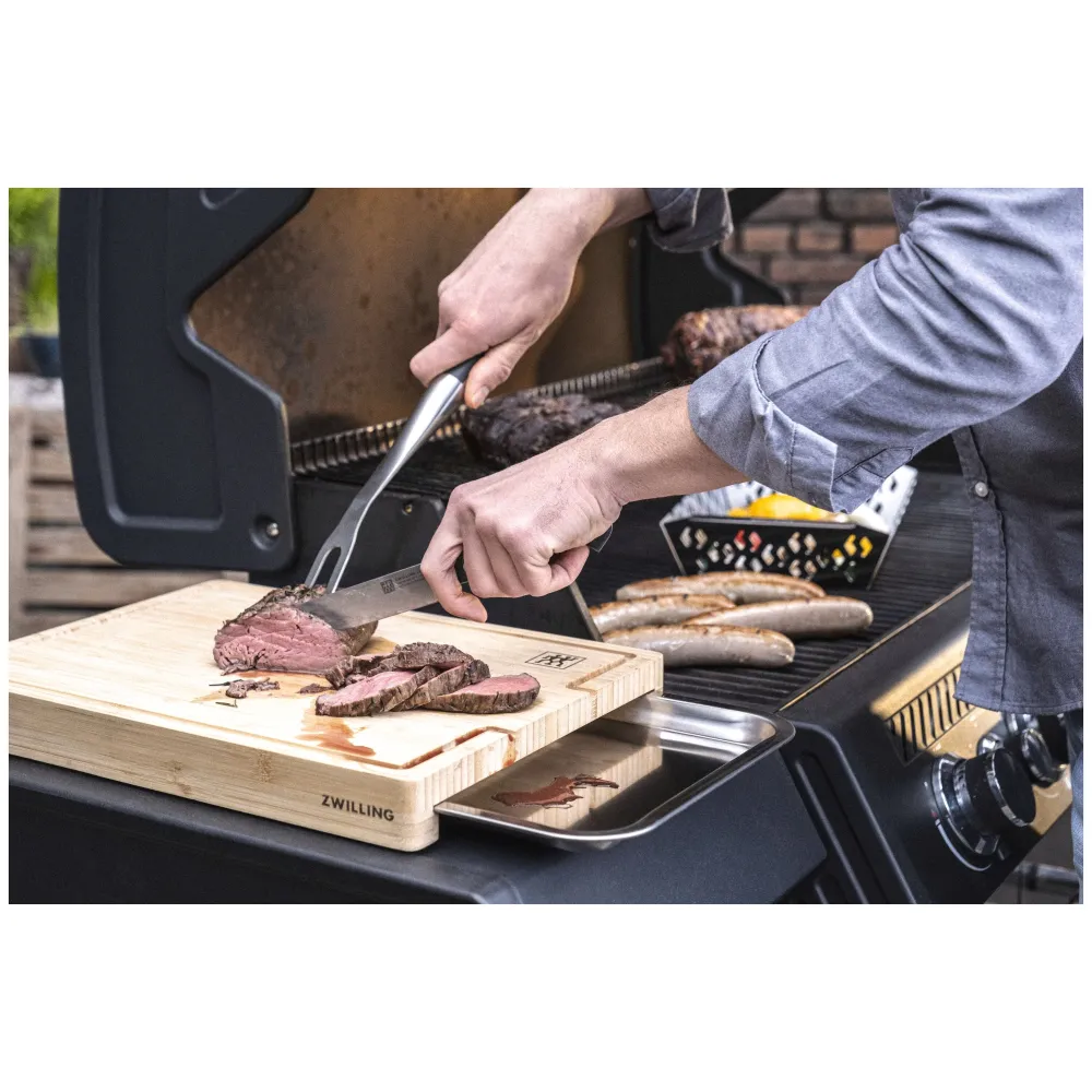 BBQ+ Bamboo Cutting Board Tray