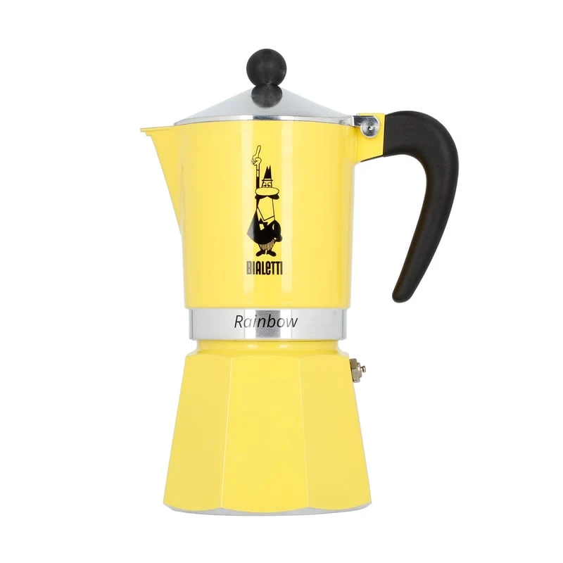 Kafetijera BIALETTI MOKA RAINBOW, 6tz, Žuta