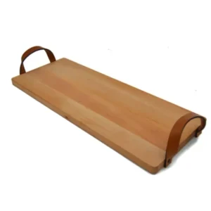 Breza Serving tray leather handles 49cm x 19.5cm