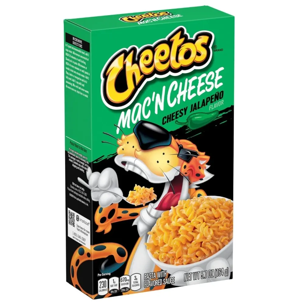 Cheetos Mac'n Cheese Cheesy Jalapeno, tjestenina sa sirom i jalapeno papričicom od 164g