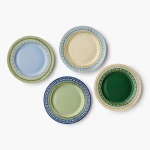 Delphine Porcelain Dessert Plate Set